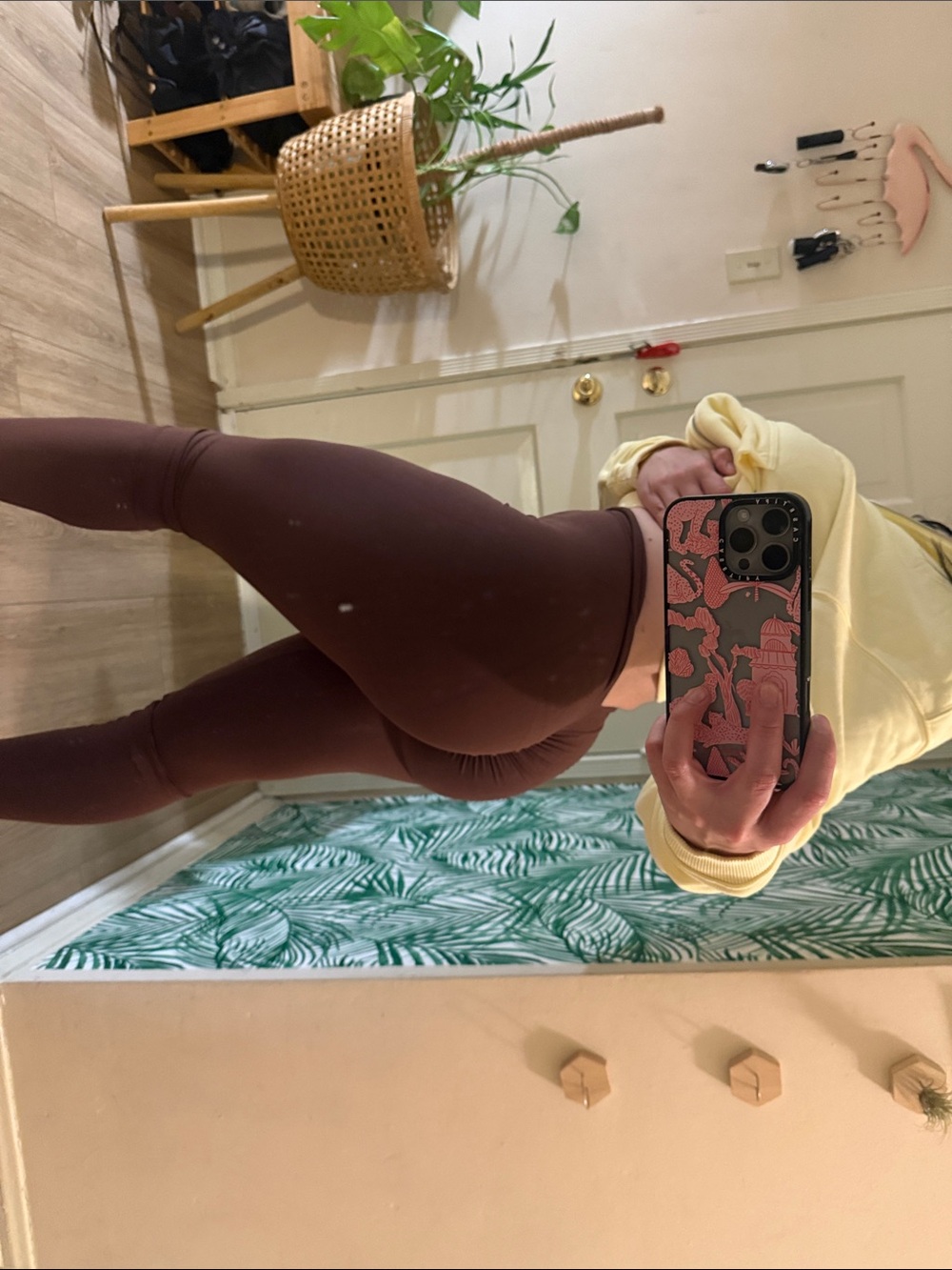 High-Rise Brown Active Leggings